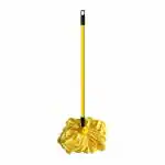 CLASSY TOUCH Microfiber 'Deck' Mop Perfect for Cleaning Cover Large Cleaning Area at Home, Office, Kitchen, Lounge,Surface, Floor with Telescopic Handle (Yellow)