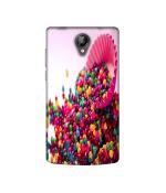Casotec Colorful Candy Design Printed Silicon Soft TPU Back Case Cover for Micromax Bolt D320
