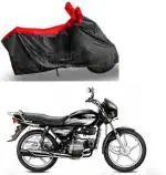 Bykorrzon Red,Black Polyester Full Body Bike Cover for Hero Splendor Plus