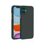 Aloin Apple iPhone 12 Mini Dark Green Polycarbonate Smoke Translucent Shock Proof Smooth Rubberized Matte Hard Case Cover