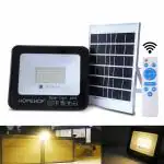 Homehop Solar Light Outdoor 40 Watt Waterproof Flood Lamp 108 LED for Home, Garden, Outdoor, Wall, Balcony, and Patio Automatic with Remote.( Warm Light)