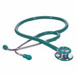 RCSP Acoustic Stethoscope For Doctors And Medical Students, Light Weight Chest Piece With Flexible Jointle Tube And Soft Sealing Ear Knobs (Green)