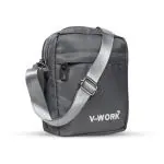V-WORK BAG Stylish Small Sling Cross Body One Side Shoulder Bag With Multiple Pockets for Men Women | Bag for Travel & Office