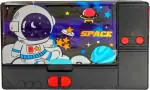 POKSI Pencil Box | Space theme Jumbo Pencil Box- Big Size | Suitable for Girls and Boys both| Art Plastic Pencil Box l Set of 1 Multicolor