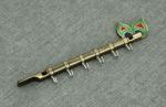 Indeed Krishna's Flute & Peacock Quills Key Stand, / 6 Pin Wall Hook Stand Small
