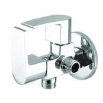 10X Brass Angle Valve 2 IN 1 AR-7833 Wall Mount Chrome Plated