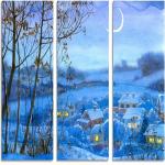 ELL DECOR LANDSCAPE GALLERY WRAP 3 PART (12