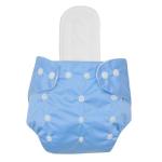 Suppro Washable & Reusable Cloth Diaper for baby Age (3M-3Y) Colour - Blue with White Pad