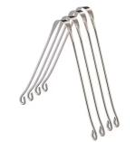 OREAYU Tongue Cleaner Scraper - Surgical Grade Stainless Steel (4 Pcs High Quality Surgical Grade Steel)