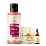 Khadi Organique Rose Geranium Massage Oil & Jasmine Aromatic Oil - 225 ml