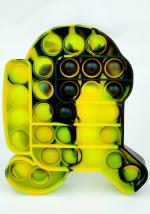 Boniry Multicolor Silicone Push Pop It Fidget Stress Relief And Anti-Anxiety Sensory Bubble Toy Set For 1 years Old