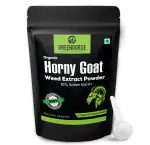 GREENDORSE Organic Horny Goat Weed Extract Powder |10% Active Icariins| 3 Months Supply | Supports Strength, Stamina, Performance & Energy, Vegan Friendly-50g