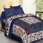 Geetanjali Cotton Double bedsheet with 2 pillow covers