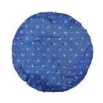 Manetain Blue Womens Microwavable Deep Conditioning Micro-Cotton Heat Cap With Flaxseed For Hair Spa
