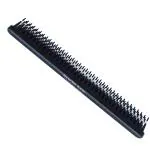 Scarlet Line Professional Three Row Hair Comb,Tame and Tease 3 line Teeth Pattern Hair Comb For Men And Women Hair Back Coming_Black