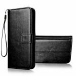 Clickaway Flip Cover for Xiaomi Redmi Note 4 Mobile Phone Case Leather Finish Magnetic Closure Shock Proof Wallet Mobile Phone Cover -Charcoal Black