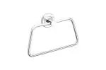 Fortune Stainless Steel Towel Ring, Rectangle Napkin Ring, Napkin Ring, Towel Holder, Kitchen, Washbasin, Homes, Hotels- Chrome Finish