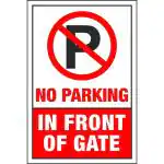 Craft Qila No Parking (Pack of 1) Safety & Warning Sign Board (8x12 Inch)