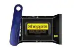 Sheppits Premium Shoe Wet Wipes & Shoe Horn (Navy Blue) Combo | Shoe Care Kit
