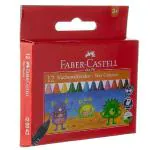 Faber Castell Wax Crayon Set - 75mm, Pack of 12 (Assorted)