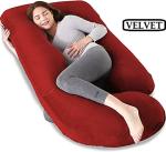 Prime Facie J Shape Conjugate Hollow Red(A)1p333 Microfibre Pregnancy Pillow (147 cm x 86 cm)