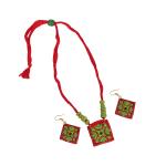 Jharcraft (A Jharkhand Govt. Enterprise)Teracotta Jewellery Necklace with Earing