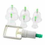 Wolblix Vacuum Cupping Therapy 6pcs Hijama Cups Chinese Vacuum Cupping Kit Pull Out a Vacuum Apparatus Therapy Relax Manual Massagers for Pain Relief