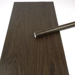 JAAMSO ROYALS Dark Brown Wooden Self Adhesive Water proof Home Décor Wallpaper (100 CM X 45 CM)