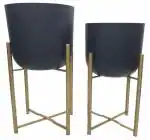 SABRI METAL Metal Planter and Stand for Indoor and Outdoor Both Home and Garden