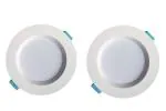 DAYBETTER White Ultra Slim Round Shaped LED Ceiling Panel Light With Adapter 7 to 9 W (Pack of 2)