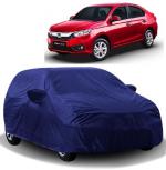 Carigiri Blue Car Body Cover For Honda Amaze(Triple Stitched,Mirror Pockets,Uv Resistant,Dustproof)(Models-2018, 2019, 2020, 2021,2022)