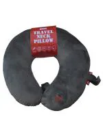 Marvel Spiderman Solid Velvet fabric Grey Travel Neck Pillow 13 X 13 Inch