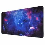 Wolblix Mouse Pad Desk Mat with Stitched Edges, Non-Slip Laptop Computer Keyboard Mousepad for Office and Home, Galaxy Design