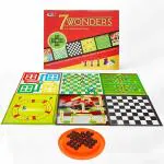 Kids Mandi Seven in One Family Board Game | Football, Brainvita, Ludo, Snake and Ladder, Car Racing, Cricket and Chess Board Games Set | 2 - 4 Players - Age 5 Years and Above