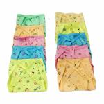 Chinmay Kids Baby's Cotton Cloth Diapers/Langot Washable and Reusable Nappies (Multicolour, 0-6 Months) (Style 1, Pack of 10)