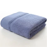 LINEAR Bamboo Bath Towel Towels for Bath Towel for Men & Women Quick Dry & Ultra Absorbent Towel for Bathroom Large Size Ultra Soft (140 x 70 cm - 600 GSM) (Blue)