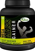 Inlazer Mega Mass Weight Gain Powder _ Heavy Mass Gainer Protein Powder For Men Women Weight Gainers/Mass Gainers (200 g, No Flavour)