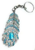Jdp Novelty Blue Metal Oh My God Omg Keychain