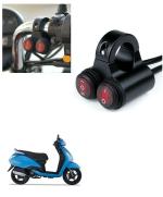 Qiisx 12V Handlebar Motorcycle Double Control Switch 7/8'' 22mm Motorcycle Switch Handlebar Headlight Fog Spot Light Dual on Off Switch for TVS Jupiter