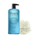 Pears Pure & Gentle Mint Extract Body Wash With Glycerin, Dermatogically Tested, 100% Soap Free Shower gel,Imported,750 ml (Free Loofah)