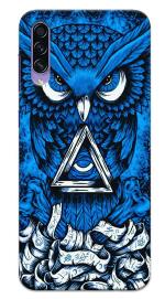 MobiEra Samsung Galaxy A30s Blue Owl Design Plastic Hard Case Cover
