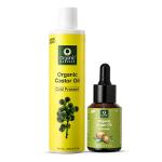 100% Cold Pressed Castor & Argan Oil, For All Skin & Hair Types, Organic & Virgin Grade Hair Growth Oil, (Castor 200ml + Argan 30ml)