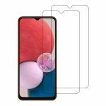 Kite Digital Samsung A13 4G Transparent Tempered Glass Screen Protector with Full Screen Coverage - Except Edges and Easy Installation Kit (Pack of 2)