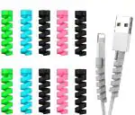 AdzMozi shivay CableSpiral Charger Cable Protector Data Cable Saver Charging Cord Protective Cable Cover - Pack of 10