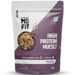 MuscleBlaze Fit High Protein Muesli 1 kg, Fruits & Nut, 22 g Protein, with Apple, Almonds & Super Seeds, Protein Breakfast Cereals