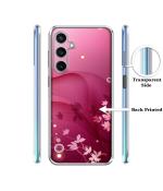 Casotec Pink Abstract Design Printed Silicon Soft TPU Back Case Cover for Samsung Galaxy A15 5G