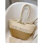SHF Attractive Women Hand bag | large Tote Bag | Summer Bag | Bucket Bag | Basket Bag |Bamboo Tote | Beach Bags for Women | Boho Bag | Handbag | Jute Bag | Handmade Bag Pack of 1 Piece Size Medium