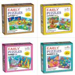 Creative's Early Puzzle Step-II Combo Pack | Alphabet & Number | Educational Learning Puzzles | Puzzles Game | Pack Of 4 | Puzzles For Kids 3 & Up | Puzzles For Toddlers | Early Puzzle Series For Kids 3 & Up Kids