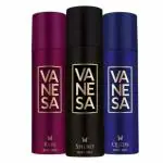 VANESA Babe Deo, Queen Deo, Shero Deo (150ML Each) - Combo Pack of 3 | Fresh & Authentic Fragrance Luxury Long Lasting Deodorant for Wome