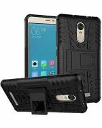 A ACCESSORIES KART Mi Note 3 Black Polycarbonate Dazzle Back Cover with Kick Stand (Pack of 129)